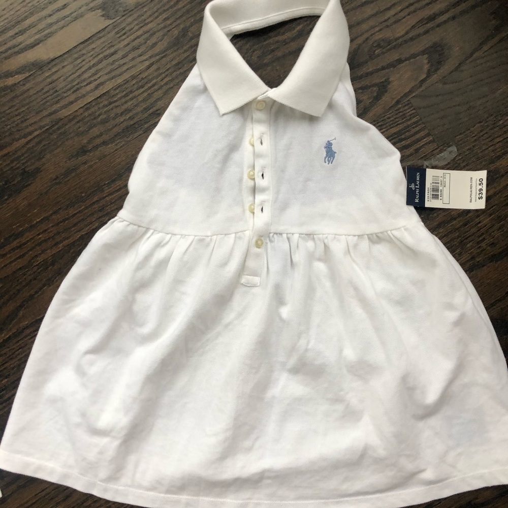 Ralph Lauren Halter Polo Shirt (medium) 8-10.  Nwt